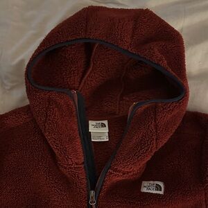 The North Face Burgundy Fleece Jacket